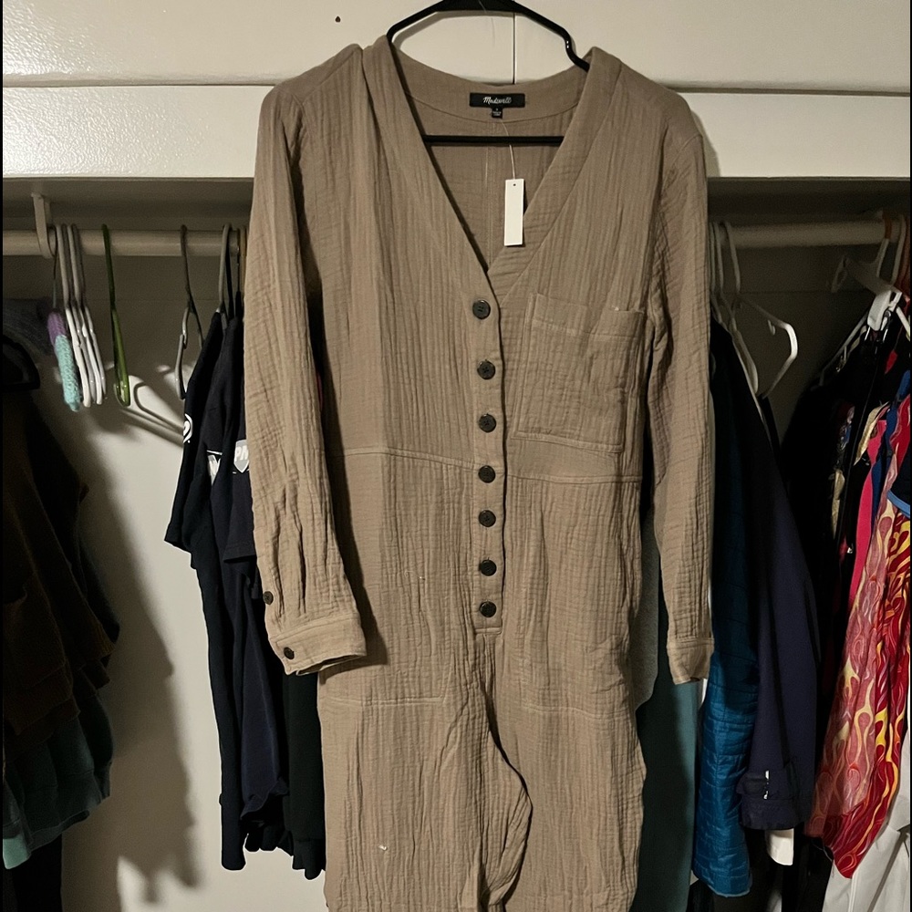 Lightspun Stitched-Pocket Coverall Jumpsuit